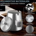 thumbnail image 2 of Stainless Steel Ashtray with Lid, Windproof Outdoor Ashtray with Non-Slip Base for Outdoor and Indoor Use, 2 of 5