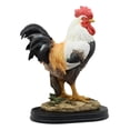 thumbnail image 4 of Black Breasted Rooster Statue With Base 7"Tall Proud Country Chicken Figurine, 4 of 5