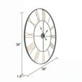 thumbnail image 6 of Solange Analog Round Metal Wall Clock - 36" Light Gray, 6 of 6