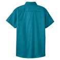thumbnail image 7 of Yellow Rooster Womens Short Sleeve Easy Care Shirt Teal Green 3XL, 7 of 7