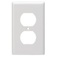 thumbnail image 4 of 2 X Duplex Receptacle Dual Outlet Wall Plate Plug Cover Heavy Duty Plastic White, 4 of 4