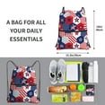 thumbnail image 2 of Vsdgher American Stars2 Drawstring Backpack Water Resistant String Bag Sports Sackpack Gym Sack for Men Women, 2 of 6
