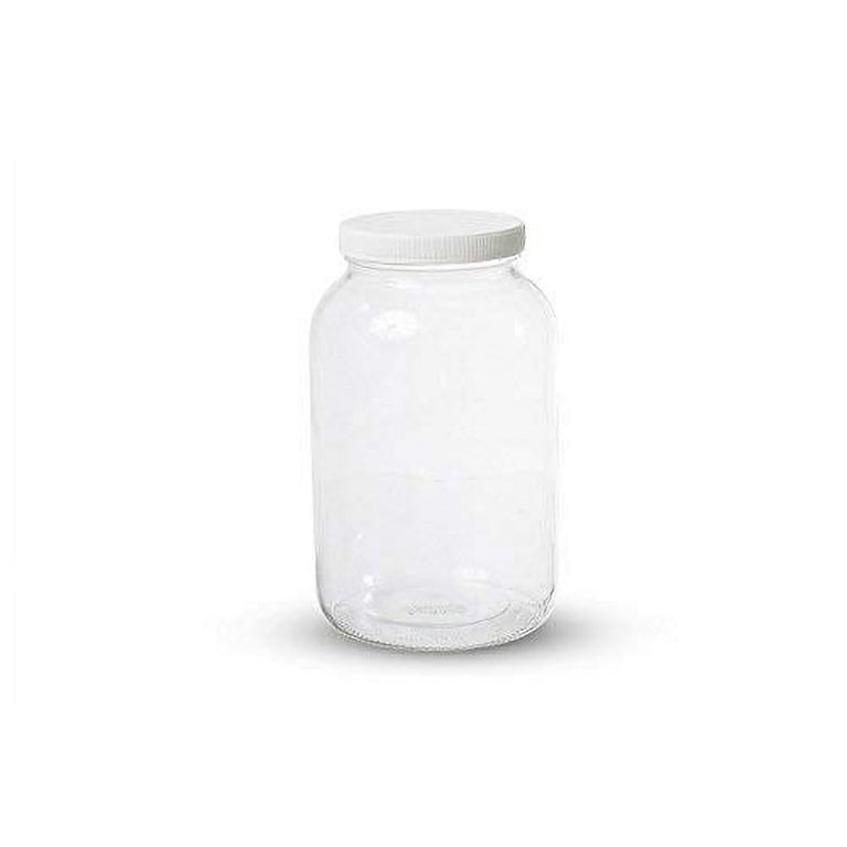  1790 Large Glass Jars with Lid - Wide Mouth 1 Gallon Glass Jar  with Lid - Glass Gallon Jar for Kombucha & Sun Tea - Gallon Mason Jars are  Large Glass