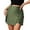 Green, variant on MuXiKeJi Clothes High Waisted Elastic Mini Skort with Double Slit Side Zipper A-Line Short Skirt Pants for Women