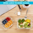 thumbnail image 4 of 7 Pack Glass Food Storage Containers with Lids, Microwave Safe Meal Prep Containers, Glass Airtight Lunch Box Containers, Bento Box, 4 of 6