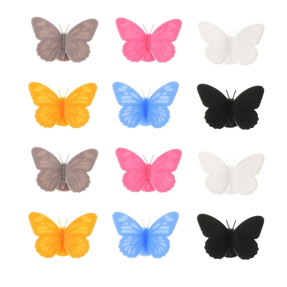 Hytrove Drink Markers Silicone 12Pcs 1.38X0.79X0.20In