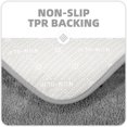 thumbnail image 5 of Shaggy Living Room Rug Super Soft Large Non-Slip Floor Mat, Durable for Living Room, Bedroom, Children's Room (40 x 60 cm, Light Grey), 5 of 5