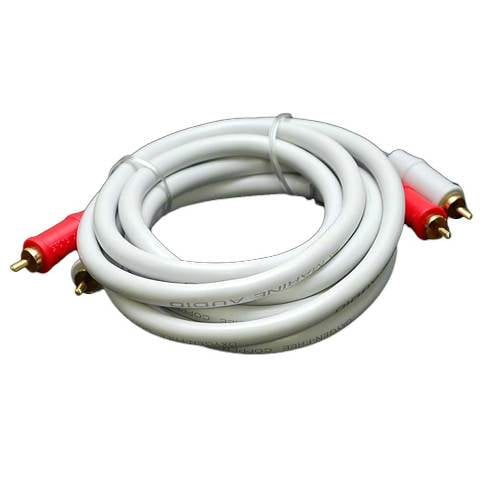 Marine Audio Boat RCA Cable 250 MA-RCA | 6 1/2 Foot Male