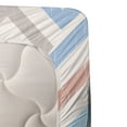 thumbnail image 3 of Ambesonne Floral Fitted & Top Sheet Set with Sham, Zigzags Flowers and Birds, Multicolor, 3 of 4