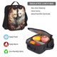 thumbnail image 5 of Easygdp Flower Cat Couple Mochila para Niños y Niñas con Set de Caja de Almuerzo y Estuche para Lápices 3 en 1, Mochila Escolar Estampada para Adolescentes, 5 of 7