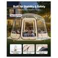thumbnail image 3 of Bubble Tent 12x11.1ft, Waterproof Camping Dome Tent, Clear Igloo Shelter with Windows, 540° View for 10-12 Person Patio Backyard, 3 of 9