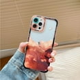 thumbnail image 2 of Cloud Cute Case Compatible for iPhone 13 Pro Max Case with Lens Protective Soft TPU Shockproof Crescent Moon Phone Case for iPhone 13 Pro Max 6.7 inch Women Girls Orange, 2 of 7