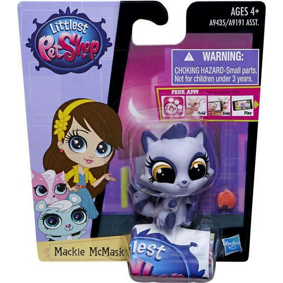 Littlest Pet Shop Get The Pets Single Pack Mackie McMask Doll