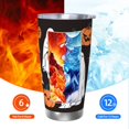 thumbnail image 6 of KLL Halloween Ghosts And Pumpkins Print 40oz Stainless Steel Insulated Car Cup with Spillproof Lid - Keep Your Drink Hot or Cold on the Go-Straw Two-piece Set, 6 of 8