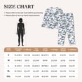 thumbnail image 4 of Lsque Hawaii Palms Pattern Long Sleeve Pajama Set for Women - Soft 2-Piece Sleepwear and Loungewear Set with Pockets, Comfy Nightwear-Small, 4 of 7