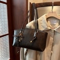 thumbnail image 6 of Yucurem Vintage Shoulder Bags for Women, Trendy Leather Hobo Handbag with Pendant for Work Travel (Coffee), 6 of 8