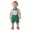 Z63 Green, variant on Mifsaly Baby Boys 2 Piece Gentleman Outfit Set Polka Dot Button Down Shirts and Shorts with Suspender Newborn formal Suit for Baptism Birthday Party Photo Shoot