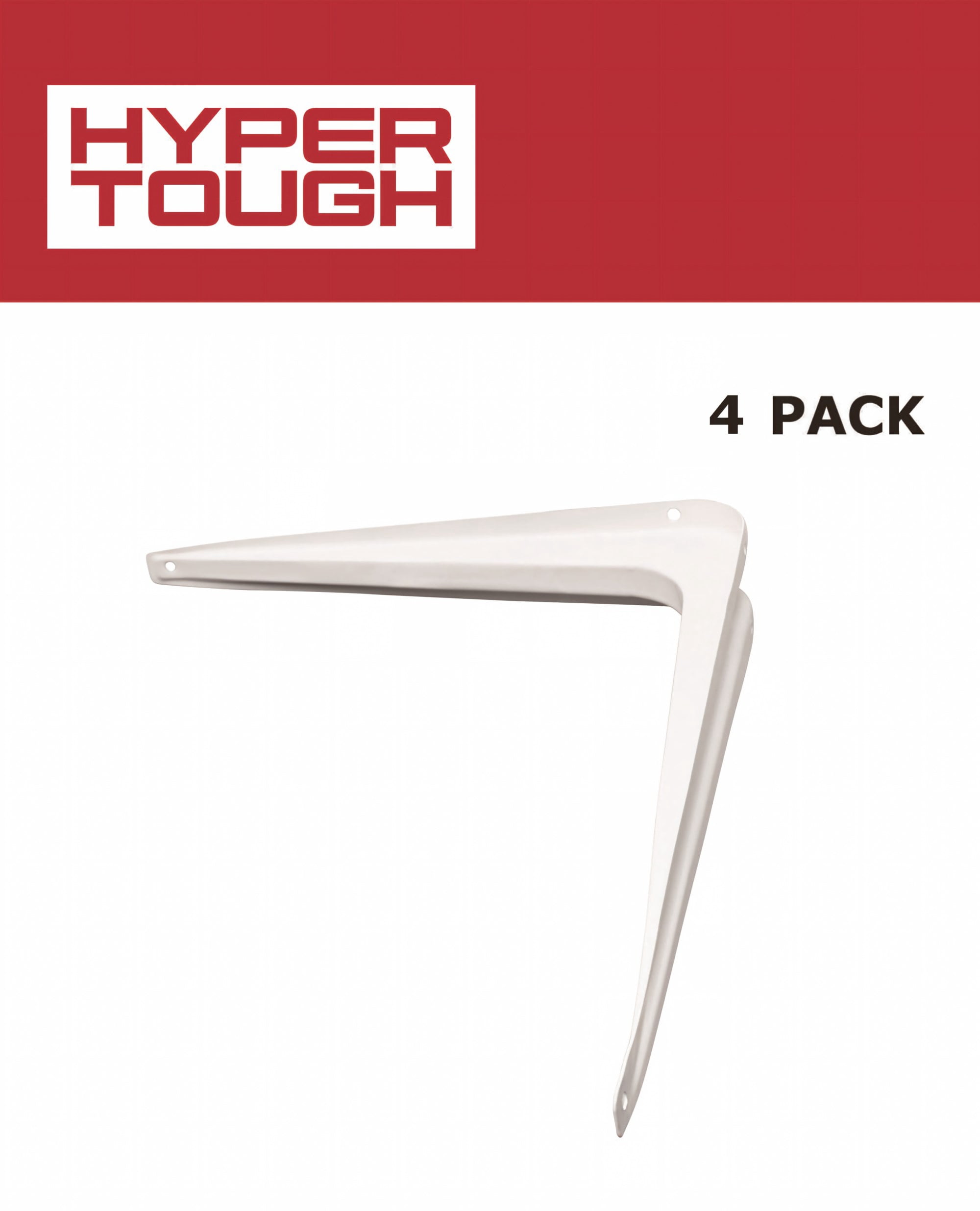 6x8 White Shelf Bracket with Durable Support for Home Shelving