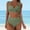 Z-Army Green, variant on Up Sport Printed Bandage Slim Bandeau Vintage Swimsuits Beach Swim Suit Bra Beachwear Women Two Bikini Swimdress Set Push Bathing Swimwear Swimwears Tankinis Set Red1 + XXL