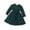 Green, variant on IROINNID Girls' Dress Spring and Fall Models Ruffled Edges Round Neck Bow Long Sleeve Dress Set 7T