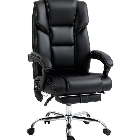 3 Massage Modes & Lumbar Heating / Comfortable Break in Executive Office Chair