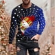 thumbnail image 1 of Blusas y camisas de manga larga con cuello redondo para hombre, estilo casual, cuello redondo, manga larga, camiseta estampada de Halloween, blusa de poliéster para hombre., 1 of 5
