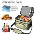 thumbnail image 5 of Lunch Box Pioneer Flower Floral Print Pattern Insulated Lunch Bag for Women Men,Medium Leakproof Lunchbox Cooler Bag Adjustable Strap,10 X 6.7 X 8 Inches, 5 of 6