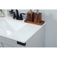 thumbnail image 4 of Elegant Decor Grant 30" Aluminum MDF Single Bathroom Vanity in Gray, 4 of 8