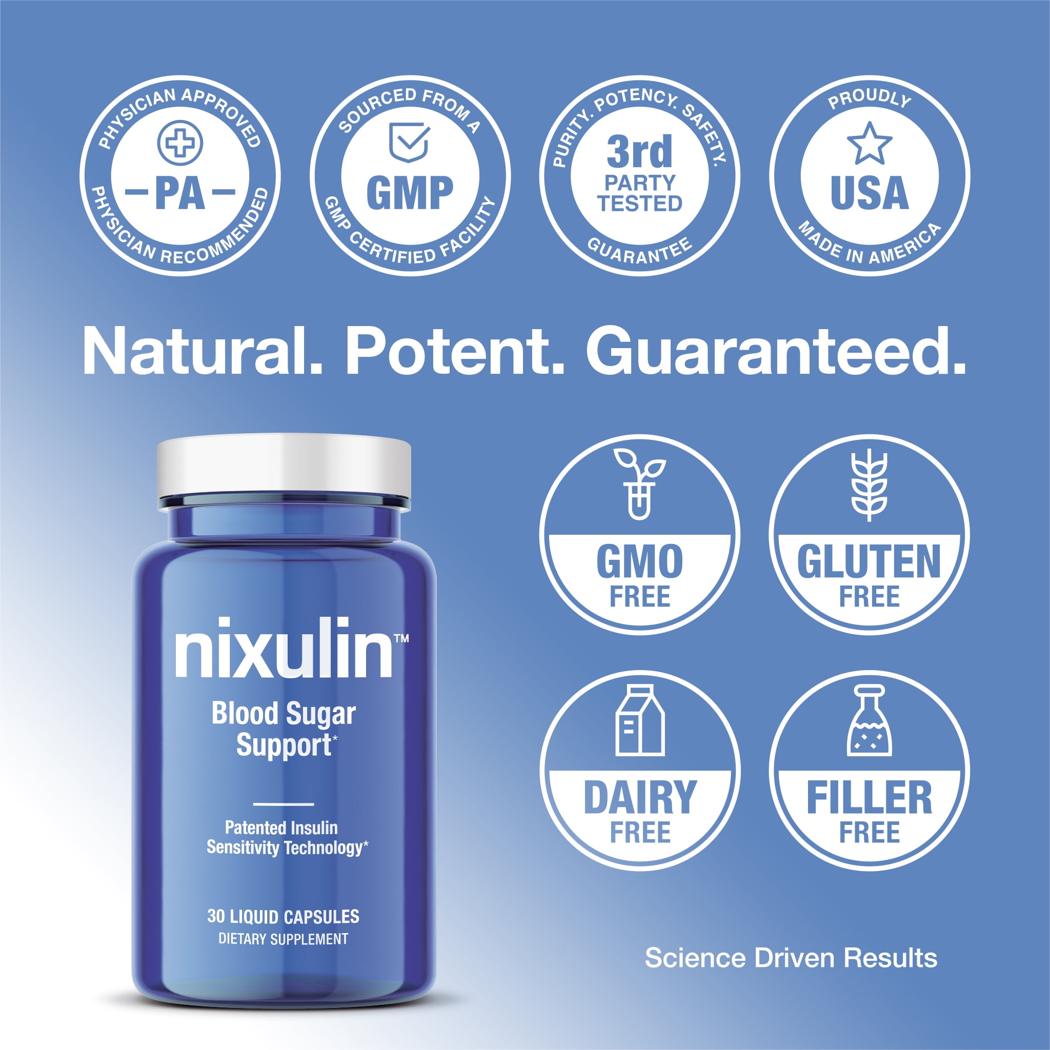 Nixulin™ 30-Day Supply – Next-Generation Natural Blood Sugar Support – Clinically Proven