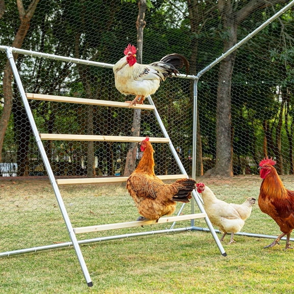 Square Chicken Roosting Perch, 55"x40", 8-10 Chickens | Solid Fir Wood,Chicken Perch for Backyard Farms, Coops, Encourages Exercise and Natural Behavior,Easy Assembly and Clean