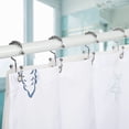 thumbnail image 2 of Shower Curtain Rings, OEH Shower Curtain Hooks, Rust-Resistant Metal Shower Hooks for Curtain, Double Glide Shower Curtain Hooks for Bathroom Shower Curtain & Shower Liner, Set of 12, Chrome, 2 of 6