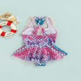 thumbnail image 3 of Girl Swimwear Sleeveless Backless Mermaid Scales Bodysuits, 3 of 6