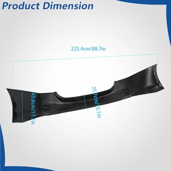 WFLNHB Rear Bumper Cover with Park Assist Holes Replacement for Malibu 2016-2018