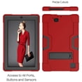 thumbnail image 3 of For RCA 11.5 inch Galileo Pro RCT6513W87DK Case,SOATUTO Heavy-Duty Drop-Proof and Shock-Resistant Rugged Hybrid Case Built-in Stand For RCA 11.5" Galileo Pro RCT6513W87DK Tablet - Red+Black, 3 of 6