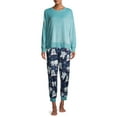 thumbnail image 3 of Secret Treasures Women's Llama Sleep Jogger Pants, 3 of 7