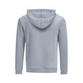 thumbnail image 4 of 2026 Happy New Year Roy Pullover Hoodie Unisex Casual Long Sleeve Printed Sweatshirt Kangaroo Pocket Drawstring Hood Light Gray L, 4 of 4