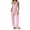 *Pink, variant on Binmer Women's Sleeveless Cami Top and Straight Leg Pants 2 Piece Outfit Set,Casual Matching Loungewear Set ,L