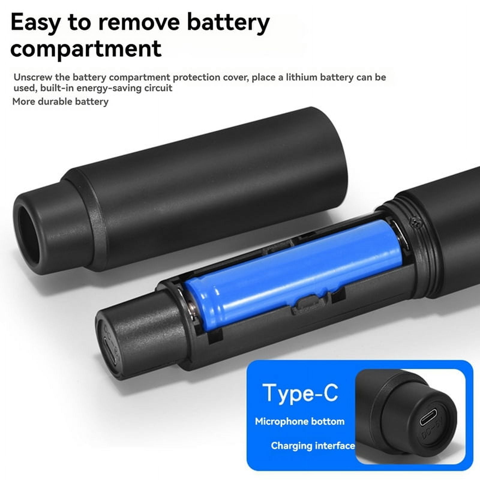 Wireless Microphone Handheld Professional Microphone Suitable for Singing, Party, Performance, Meeting Room, Home