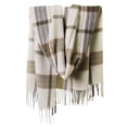 thumbnail image 1 of Fashion Long Shawl Big Grid Winter Warm Lattice Large Scarf, 1 of 5