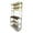 Brown+White, variant on 5-Tier Bakers Rack, Kitchen Storage Shelf and Microwave Stand with Coffee Bar, Particle Board Organizer for Pantry, 23.62 Inch, White and Black