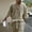 Khaki, variant on ZZwxWA Mens Casual 2 Piece Outfits Knit V Neck Short Sleeve Tshirts and Shorts Set Tracksuits with Pockets