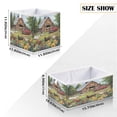 thumbnail image 5 of WOBOGO Warm Farm Storage Basket Foldable Easy to Clean Durable with Hollow Support Plate with Handle 11.02×11.02×11.02 in, 5 of 8