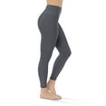 thumbnail image 3 of Kadi High Waisted Legging with Side Pockets, 7/8 Length Large Charcoal, 3 of 5