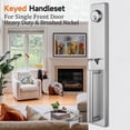 thumbnail image 4 of Heavy Duty Single Door Handleset in Brushed Nickel Finish,Resersible for Both Left and Right Handed,USMDHST2016SN, 4 of 11