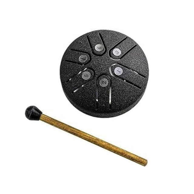 Dyfzdhu Rain Drum for Outside Steel Tongue Drum Rain Chime Rain Drum Instrument for Outside Steel Tongue Drum Rain Chime Steel Tongue Drum 3 Inches 6 Notes Mini Handpan Dru