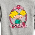 thumbnail image 3 of Hey Arnold! - Valentine's My Love - Toddler And Youth Crewneck Fleece Sweatshirt, 3 of 5