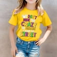 thumbnail image 2 of WEIYLL T-Shirt Fille Imprimé Lettre Col Rond Manches Courtes Décontracté Vêtements pour Tout-Petits 10-11 Ans, 2 of 5