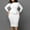 White, variant on Plus Size Women's Peplum Bodycon Midi Dresses Long Sleeve Ruffle Wear to Work Slim Fit Business Pencil Dress