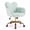 Green, variant on Ktaxon Heart-Shaped Vanity Chair, Faux Rabbit Fur Desk Chair with Adjustable Height, 360-Degree Swivel and Wheels, Pink
