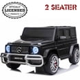 thumbnail image 1 of VOLTZ TOYS 24V 2-Seater 4WD Ride on Car for Kids, Mercedes-Benz AMG G63 with Remote, LED Lighting, Leather Seats, EVA Tires ans MP3 with Bluetooth, Licensed Model (Black), 1 of 7